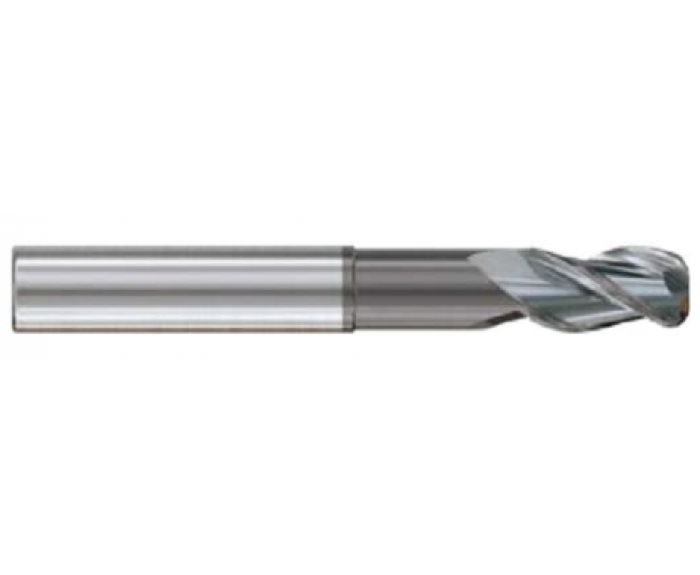 ALU-POWER HPC 3 Flute 37°Helix Corner Radius with Neck End mill
