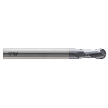 CARBIDE, 2 FLUTE LONG LENGTH BALL NOSE