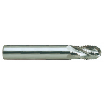 HSSCo8(M42) 6 Flute 30°Helix Roughing(Coarse) Ball End mill