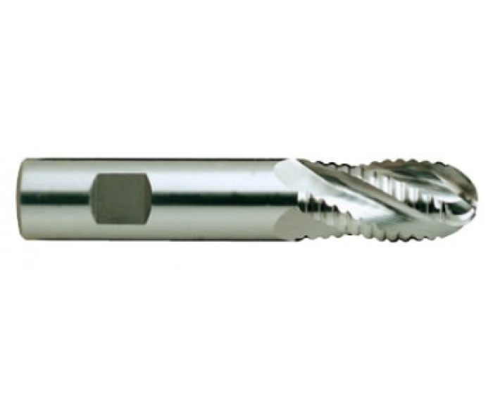HSSCo8(M42) Multi Flute 30°Helix Roughing(Coarse) Ball End mill