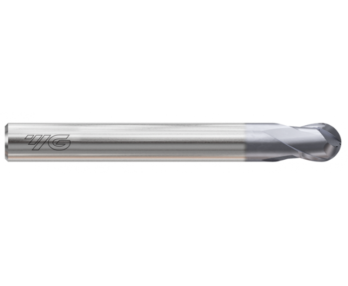 ONLY ONE 2 Flute 30°Helix Short Ball End mill