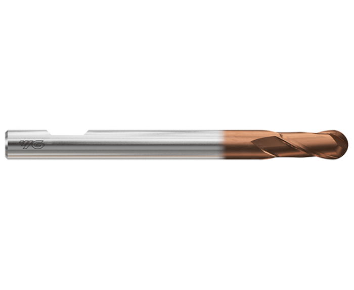 TANK-POWER 2 Flute 30°Helix Long Ball End mill