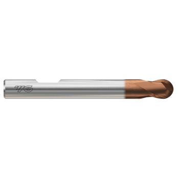TANK-POWER 2 Flute 30°Helix Short Ball End mill