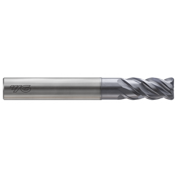 TitaNox-Power 4 Flute Multiple Helix Double Core Corner Radius End mill