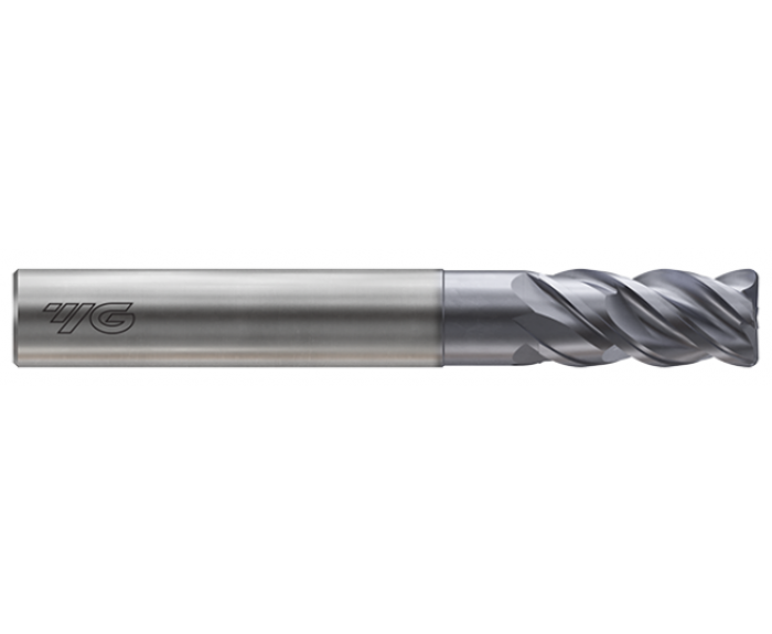 TitaNox-Power 4 Flute Multiple Helix Double Core Corner Radius End mill